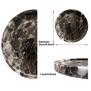 Luxury Serving Tray Art Decoration Marble Cosmetic Storage Tray for Perfume Candles Jewelry Luxury Marble Tray