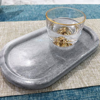 Natural Marble Vanity Tray for Jewelry, Candles, Perfume, Decorative Tray for Small Items